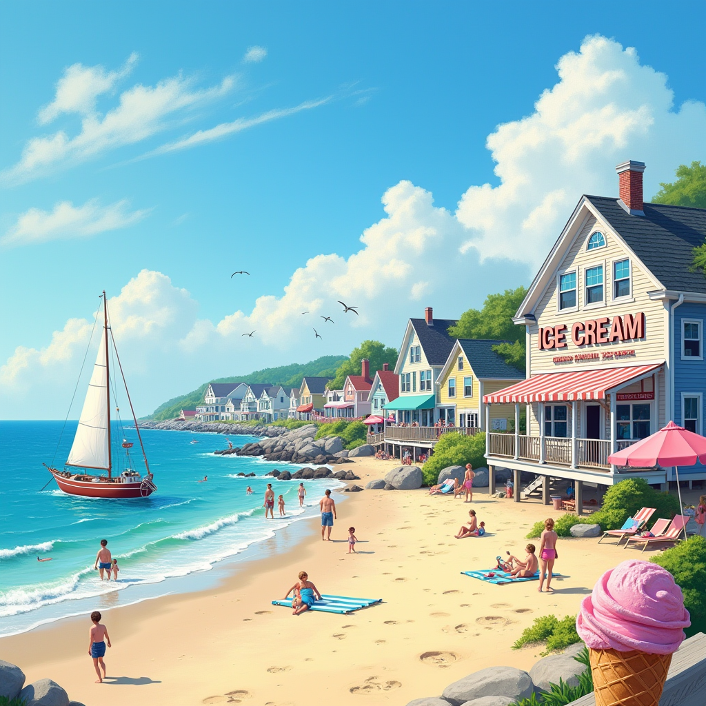 Ice cream shop in Massachusetts (placeholder image)