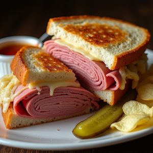 Classic New York Reuben with Russian Dressing inspired by Brigham's