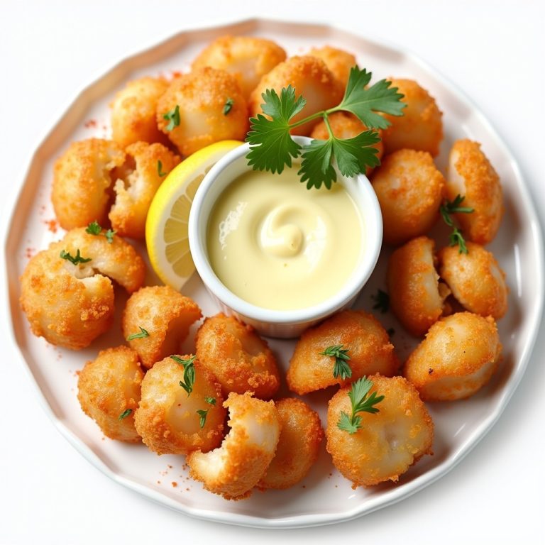 Crispy Fried Cape Scallops with Lemon-Herb Aioli inspired by Dini's Sea Grill