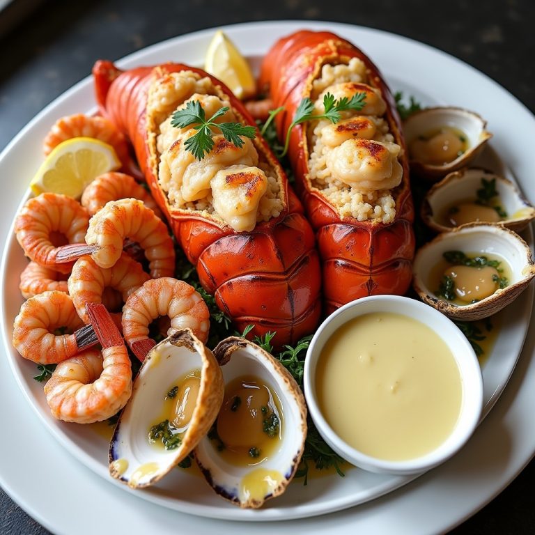 Dini's Grand Seafood Platter with Lemon-Caper Aioli inspired by Dini's Sea Grill