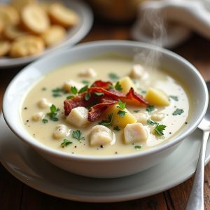 Jimmy's Famous Creamy Fish Chowder inspired by Jimmy's Harborside