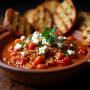 Albanian Fergese with Grilled Bread inspired by Lock 50