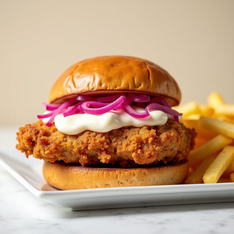 Gluten-Free Fried Chicken Sandwich with Scallion Cream Cheese inspired by Lock 50