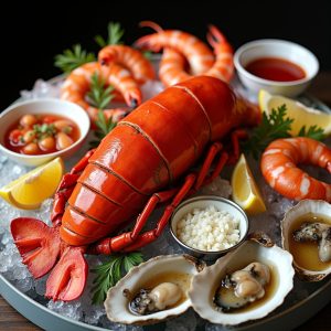 Royal Platter with Lobster and Shellfish inspired by Locke-Ober