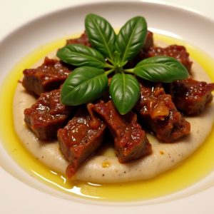 Sultan's Delight with Tamarind Beef and Smoky Eggplant inspired by Oleana