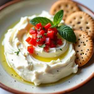 Whipped Feta with Sweet and Hot Peppers inspired by Oleana