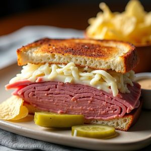Classic Reuben Sandwich with House-Made Russian Dressing inspired by The Student Prince & The Fort Restaurant