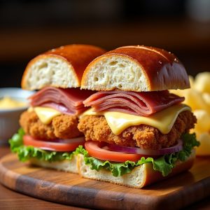 Schnitzel Sandwich with Prosciutto and Whole Grain Mustard Aioli inspired by The Student Prince & The Fort Restaurant