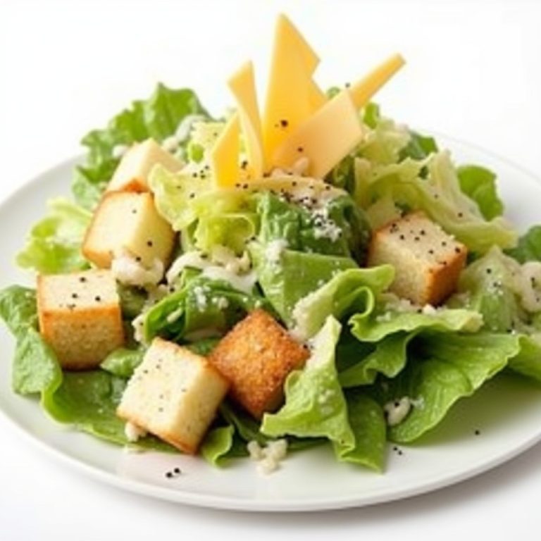 Classic Caesar Salad with Garlic Croutons and Parmesan Crisps inspired by Aujourd'hui