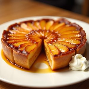 Tarte Tatin with Caramelized Apples and Crème Fraîche inspired by Aujourd'hui