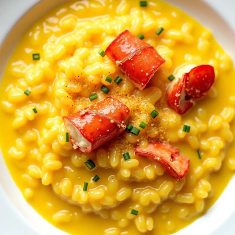 Lobster Risotto with Saffron and Parmesan inspired by Biba