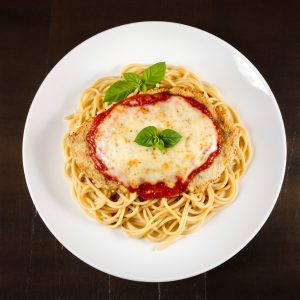 Chicken Parmesan with Marinara and Melted Mozzarella inspired by The Ground Round