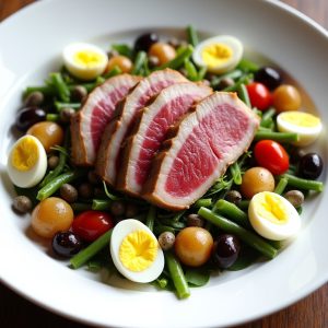 Salade Niçoise with Seared Tuna and Dijon Vinaigrette inspired by The Hungry I